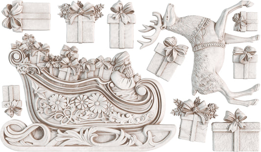 Santa’s Sleigh Decor Moulds - IOD