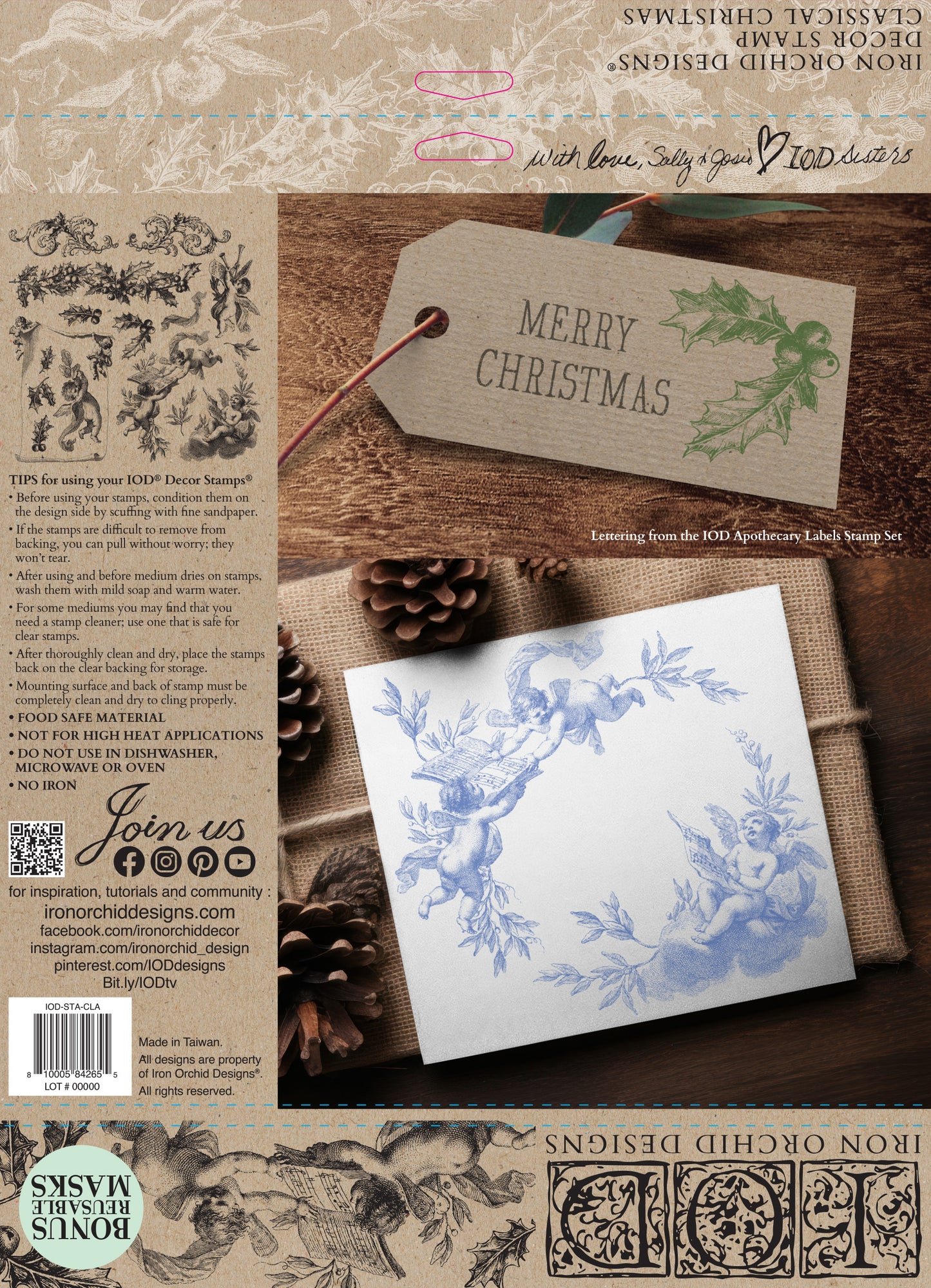 Classical Christmas Decor Stamp - IOD