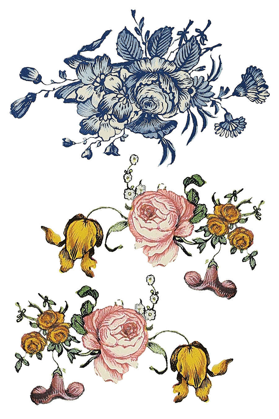 Fairy Tale Florals IOD Transfer