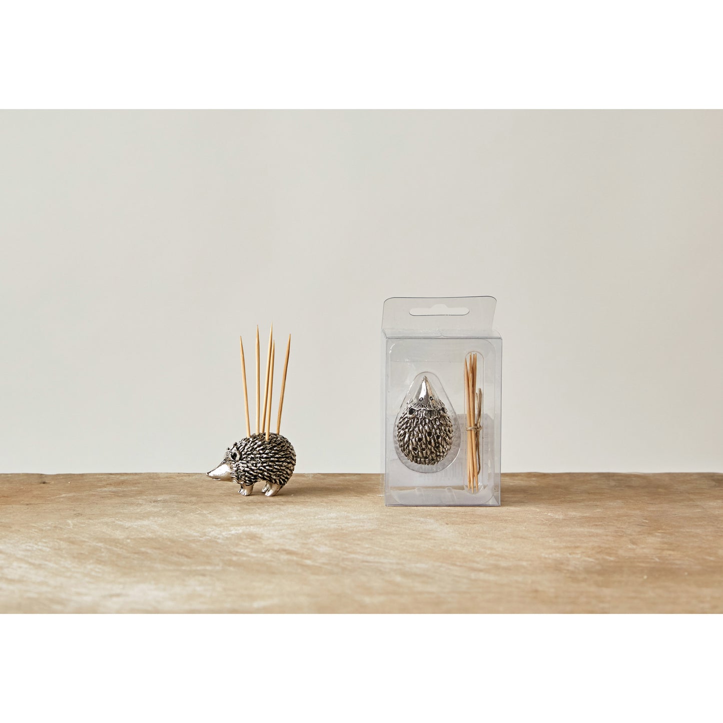 Pewter Hedgehog Toothpick Holder