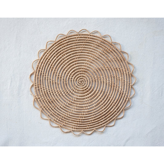 Hand-Woven Palm Placemat