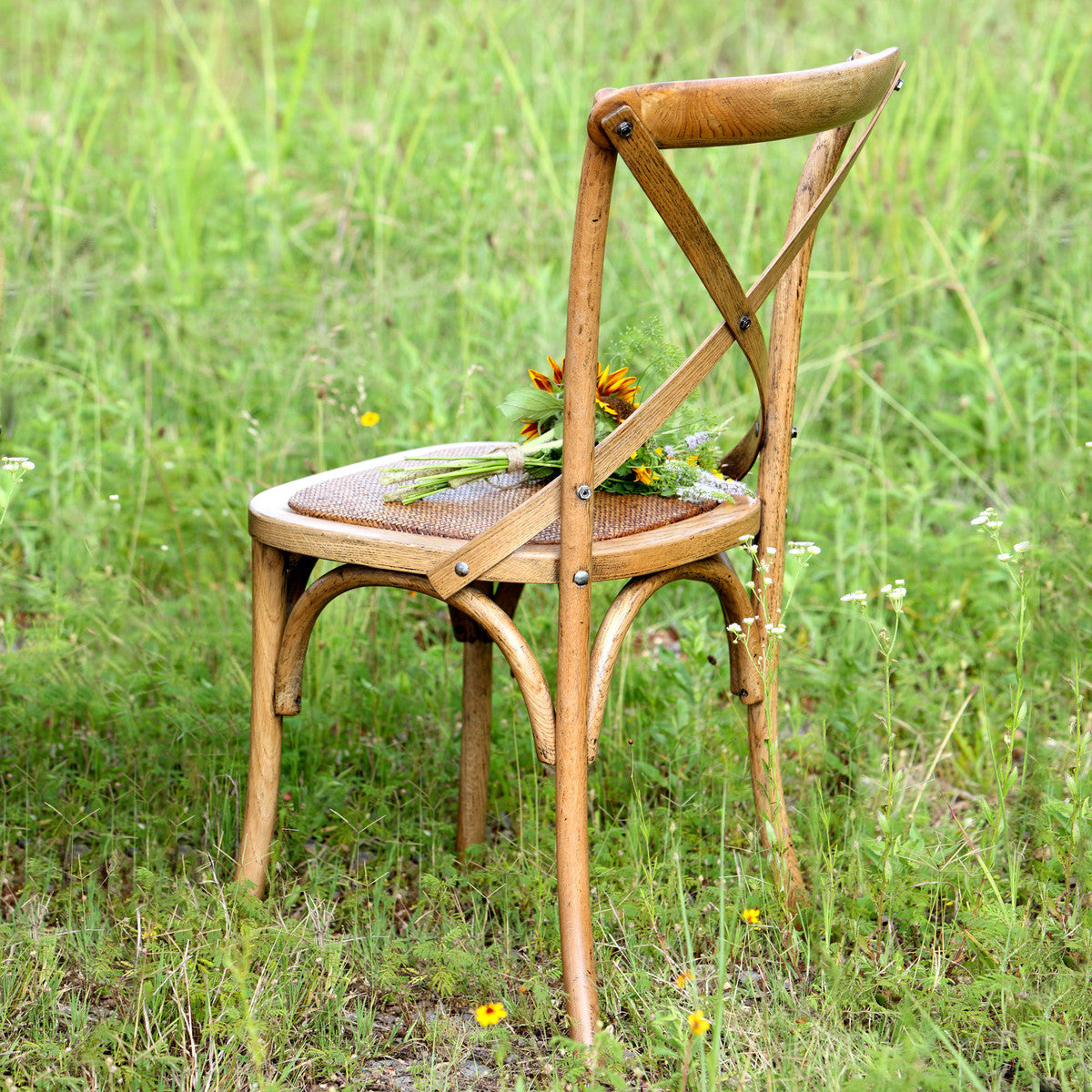 Wooden Cross Back Chair