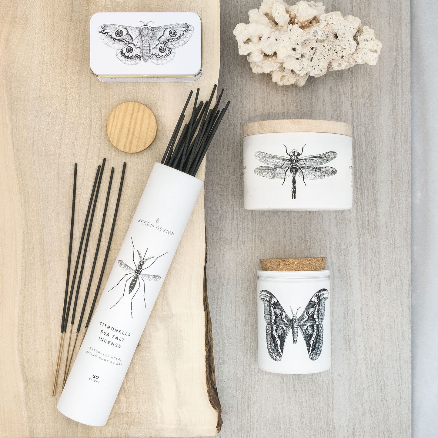 Citronella Sea Salt Incense Collection