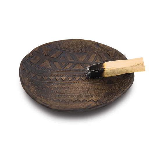 Burnt Palo Santo Stick on Offering Bowl